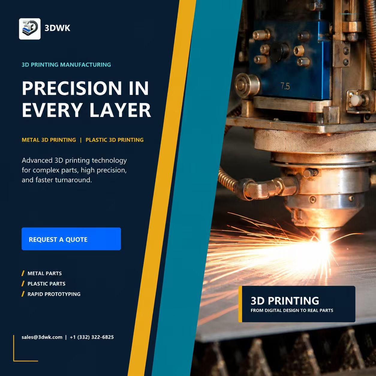 3DWK الدقة في كل ميزة CNC وملصق الآلات الصغيرة