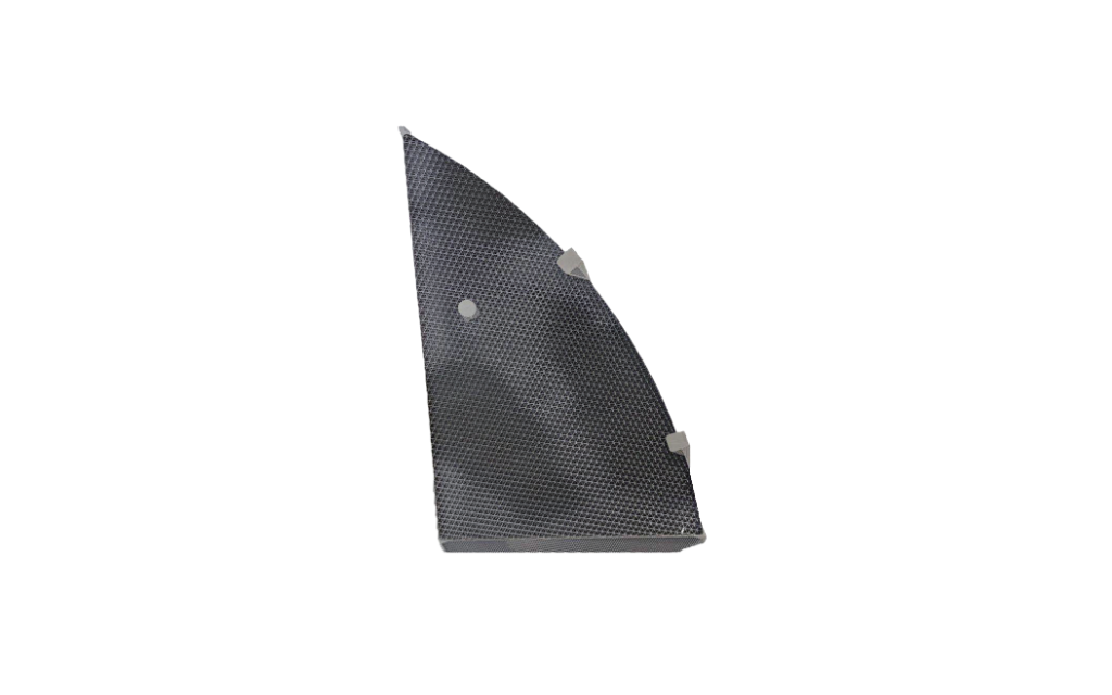 Metal additive manufacturing thruster bracket with lattice panels and fastener bosses