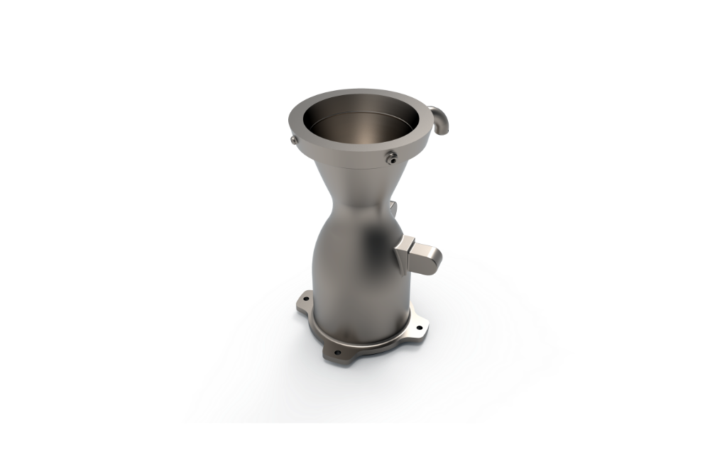 Additively manufactured thrust chamber style cylinder with cooling features