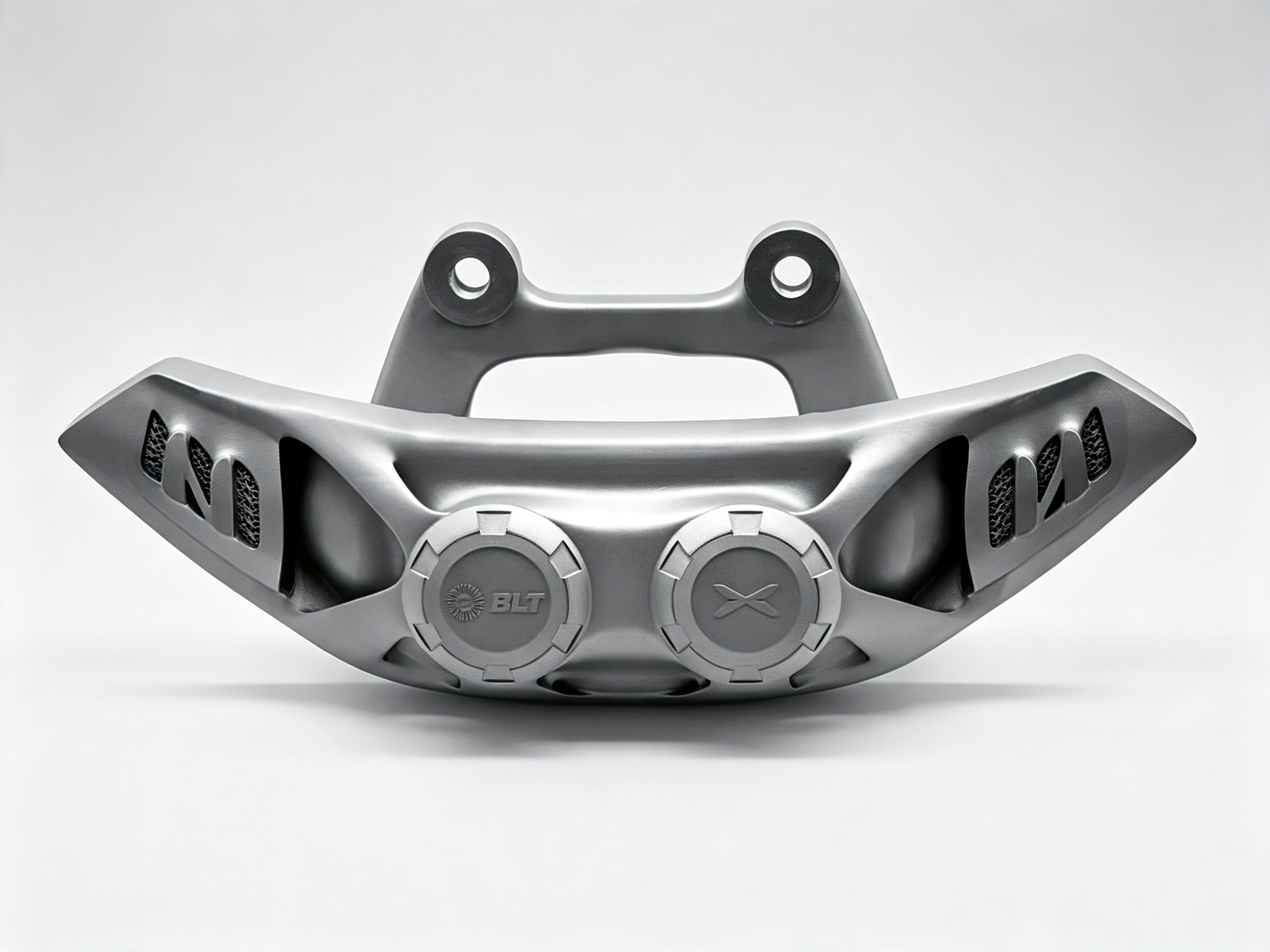 Metal 3D printed brake caliper bracket with organic arms
