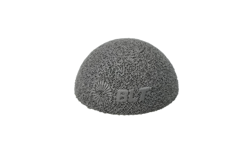 Metal AM acetabular cup example with trabecular outer lattice